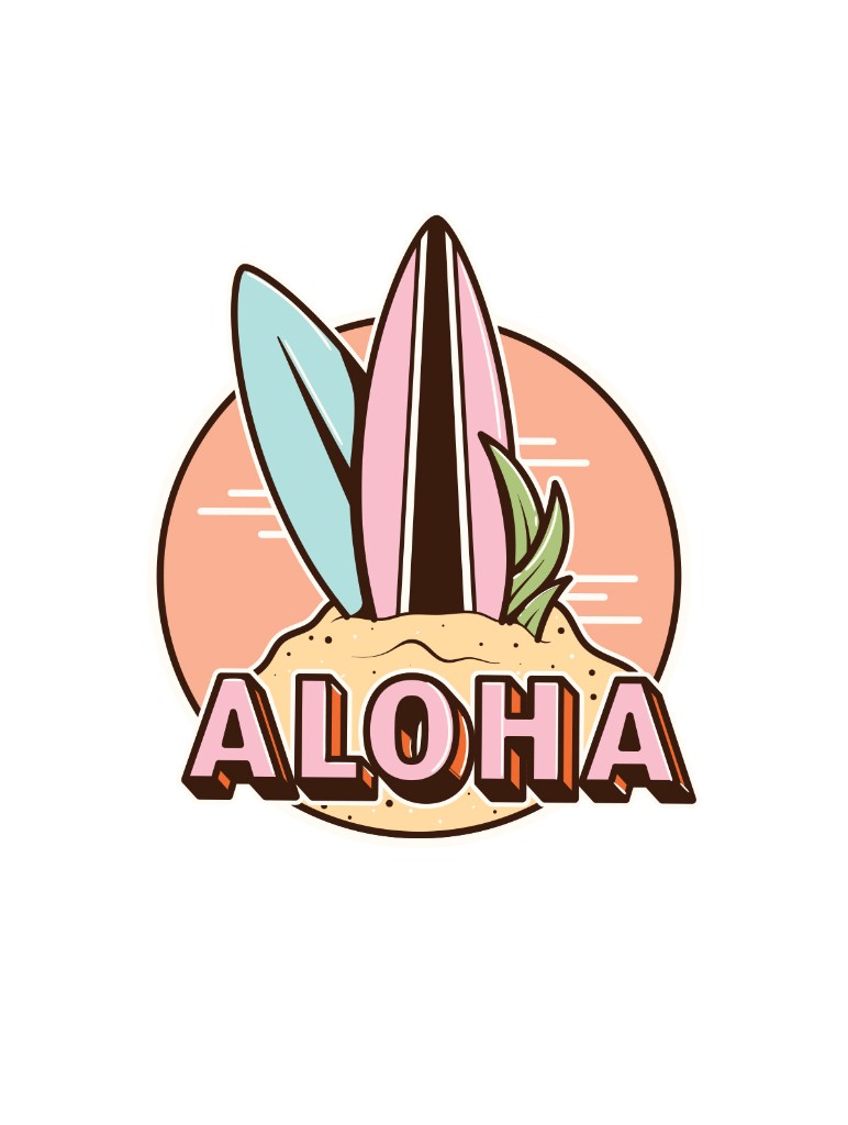 Aloha graphic design