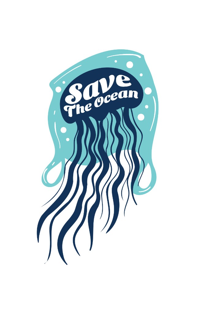 Save The Ocean graphic design