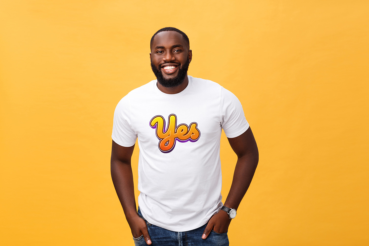 Yes graphic tee campaign
